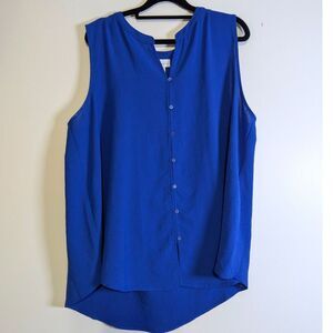 4 for $20 Liz Claiborne Sleeveless Button Front Blouse Top XL